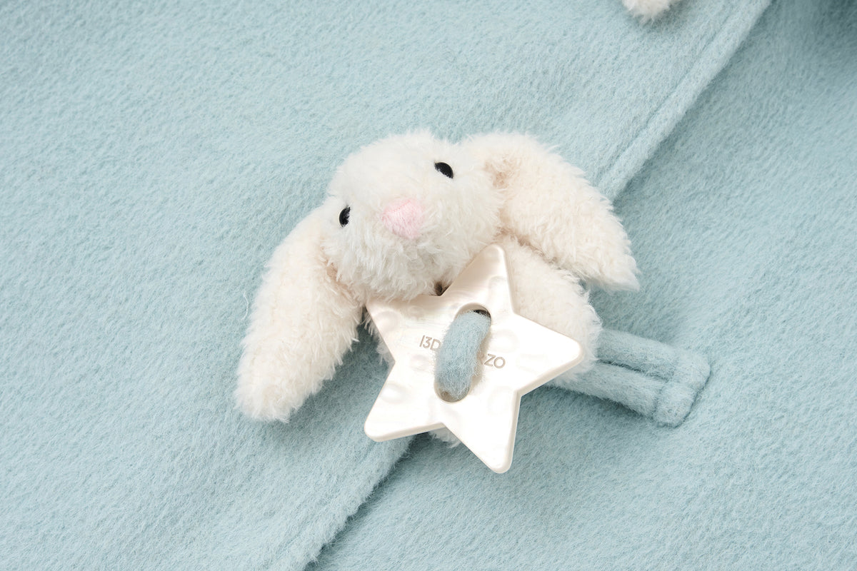 13DE MARZO Star Button Collar Coat Blue - 13DE MARZO