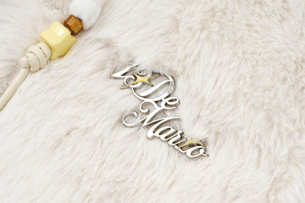 13DE MARZO Luminous Bear Furry Coat White - 13DE MARZO