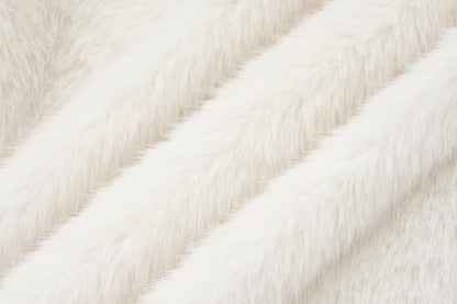 13DE MARZO Luminous Bear Furry Coat White - 13DE MARZO