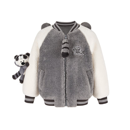 13DE MARZO Raccoon BabyBear Baseball Jacket - 13DE MARZO