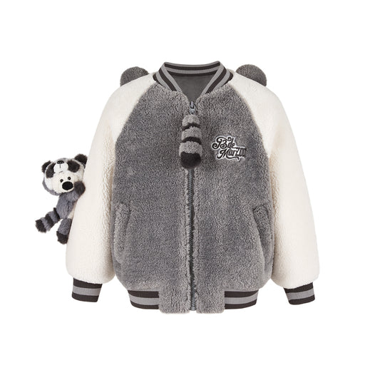 13DE MARZO Raccoon BabyBear Baseball Jacket - 13DE MARZO