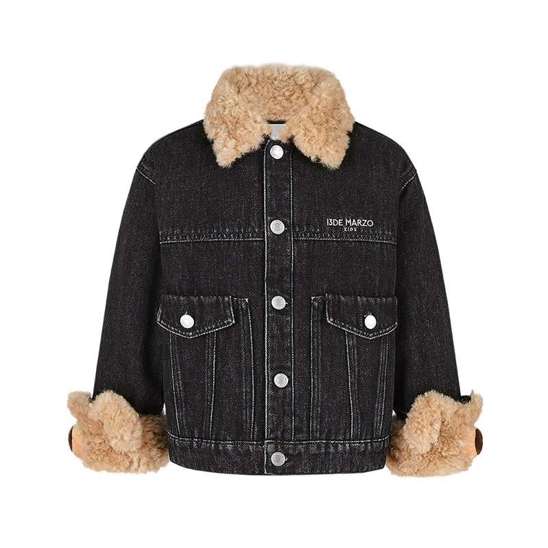 13DE MARZO BabyBear Cuffed Denim Jacket - 13DE MARZO