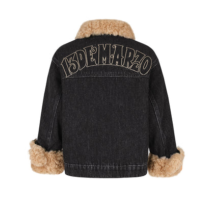 13DE MARZO BabyBear Cuffed Denim Jacket - 13DE MARZO
