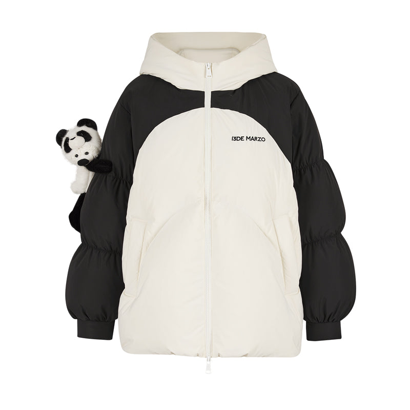 13DE MARZO Panda Bear Puffer Jacket - 13DE MARZO