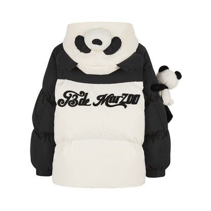 13DE MARZO Panda Bear Puffer Jacket - 13DE MARZO