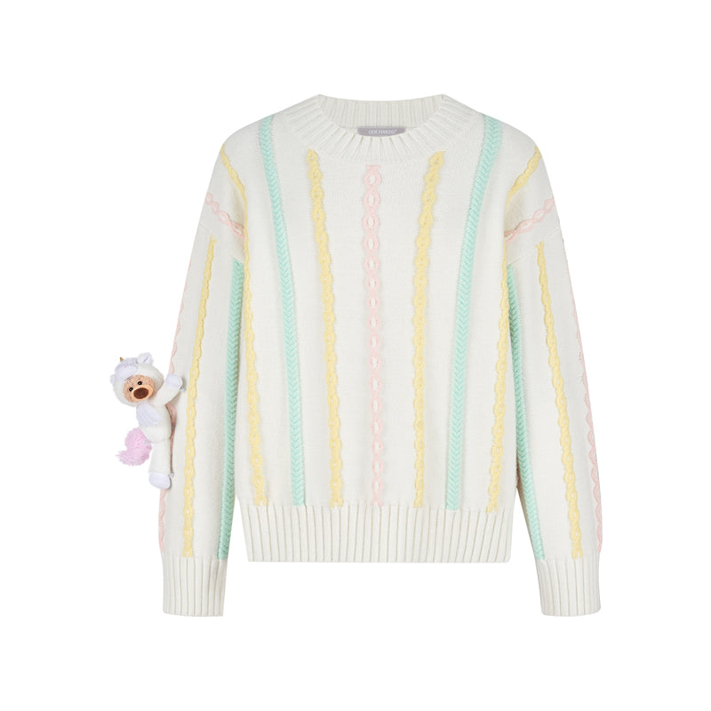 13DE MARZO Unicorn Bear Sweater - 13DE MARZO