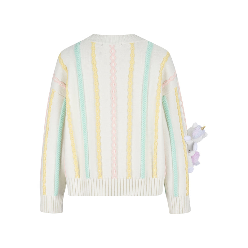 13DE MARZO Unicorn Bear Sweater - 13DE MARZO