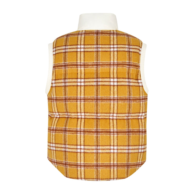 13DE MARZO Doozoo Checkered Down Vest - 13DE MARZO