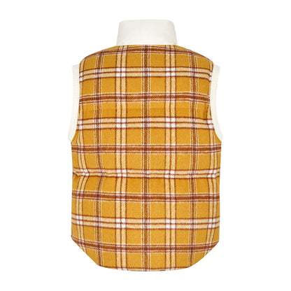 13DE MARZO Doozoo Checkered Down Vest - 13DE MARZO