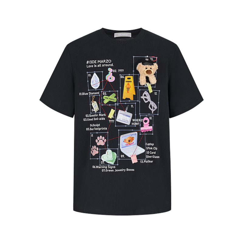 13DE MARZO Clue Version T-Shirt Black