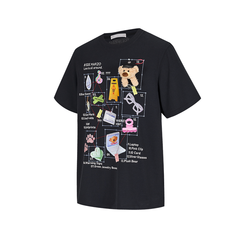 13DE MARZO Clue Version T-Shirt Black