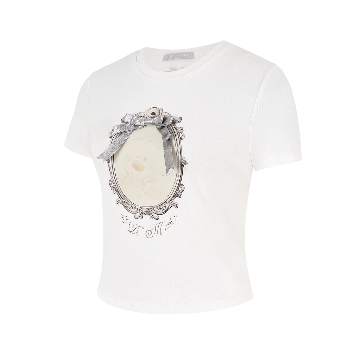 13DE MARZO Bear Magic Mirror Top White - 13DE MARZO
