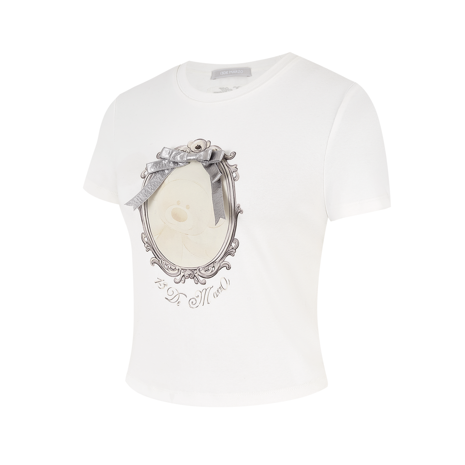 13DE MARZO Bear Magic Mirror Top White - 13DE MARZO