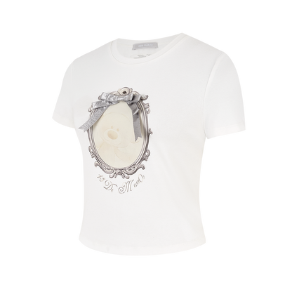13DE MARZO Bear Magic Mirror Top White - 13DE MARZO