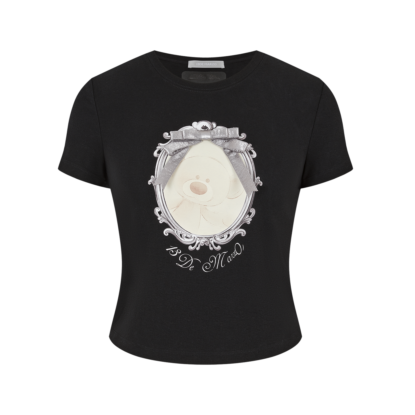 13DE MARZO Bear Magic Mirror Top Black - 13DE MARZO
