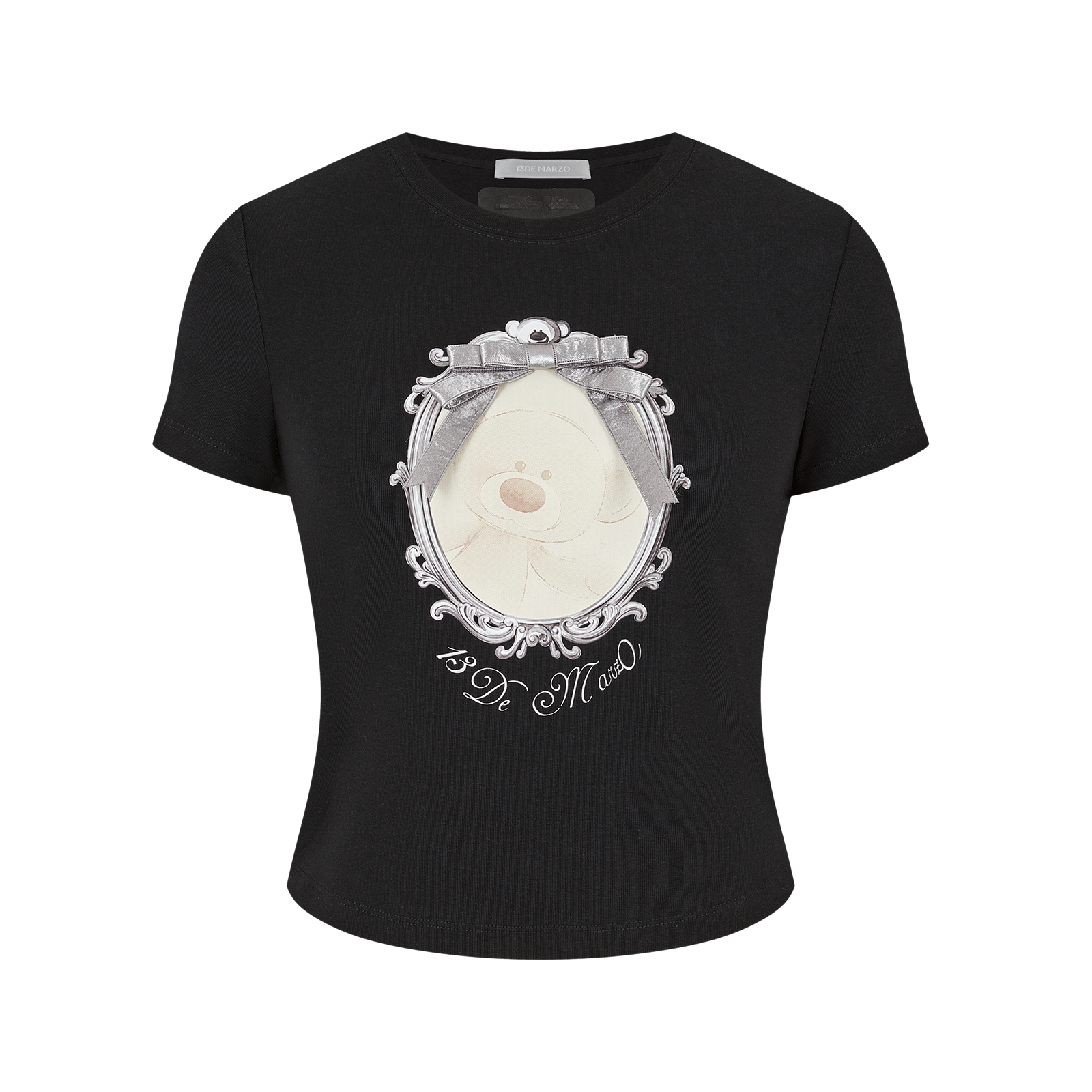 13DE MARZO Bear Magic Mirror Top Black - 13DE MARZO