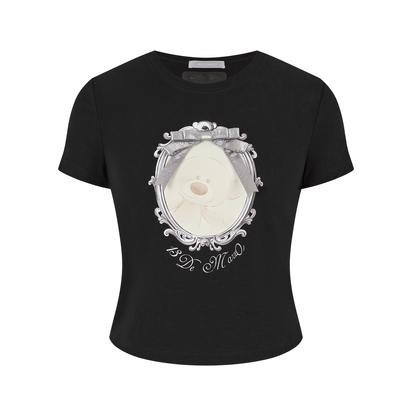 13DE MARZO Bear Magic Mirror Top Black - 13DE MARZO