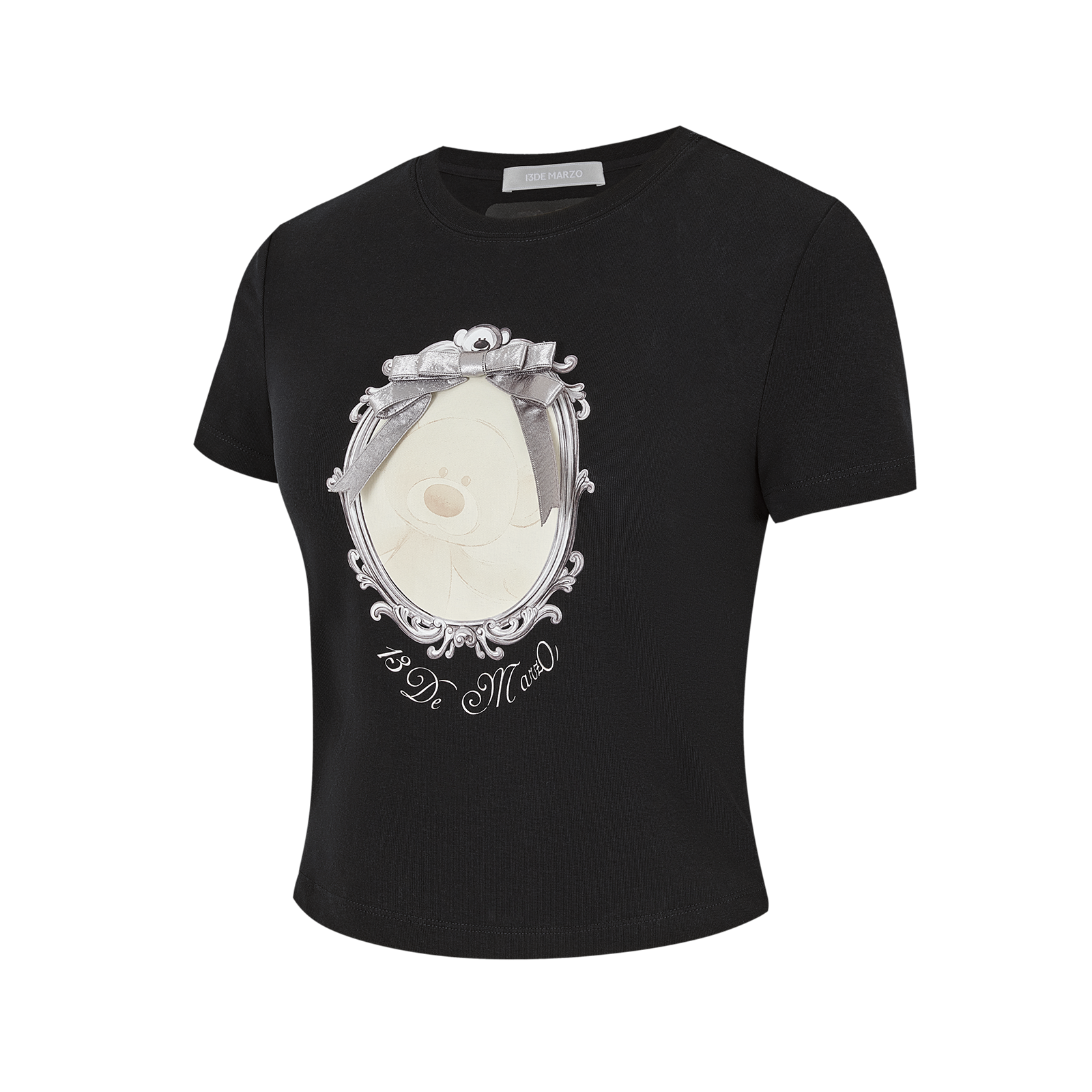 13DE MARZO Bear Magic Mirror Top Black - 13DE MARZO