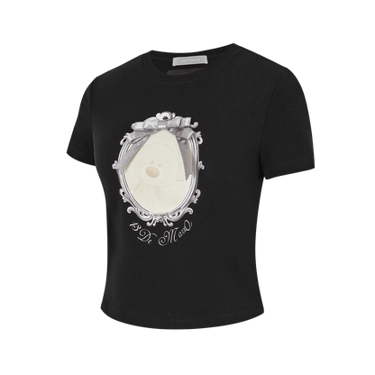 13DE MARZO Bear Magic Mirror Top Black - 13DE MARZO