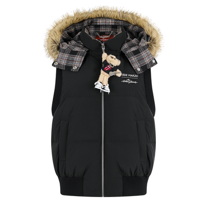 13DE MARZO Rolling Stones Down Vest Black