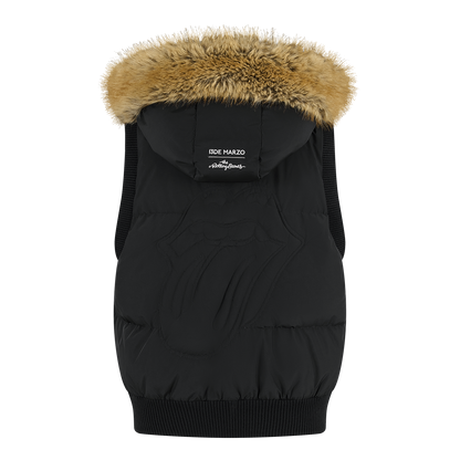 13DE MARZO Rolling Stones Down Vest Black
