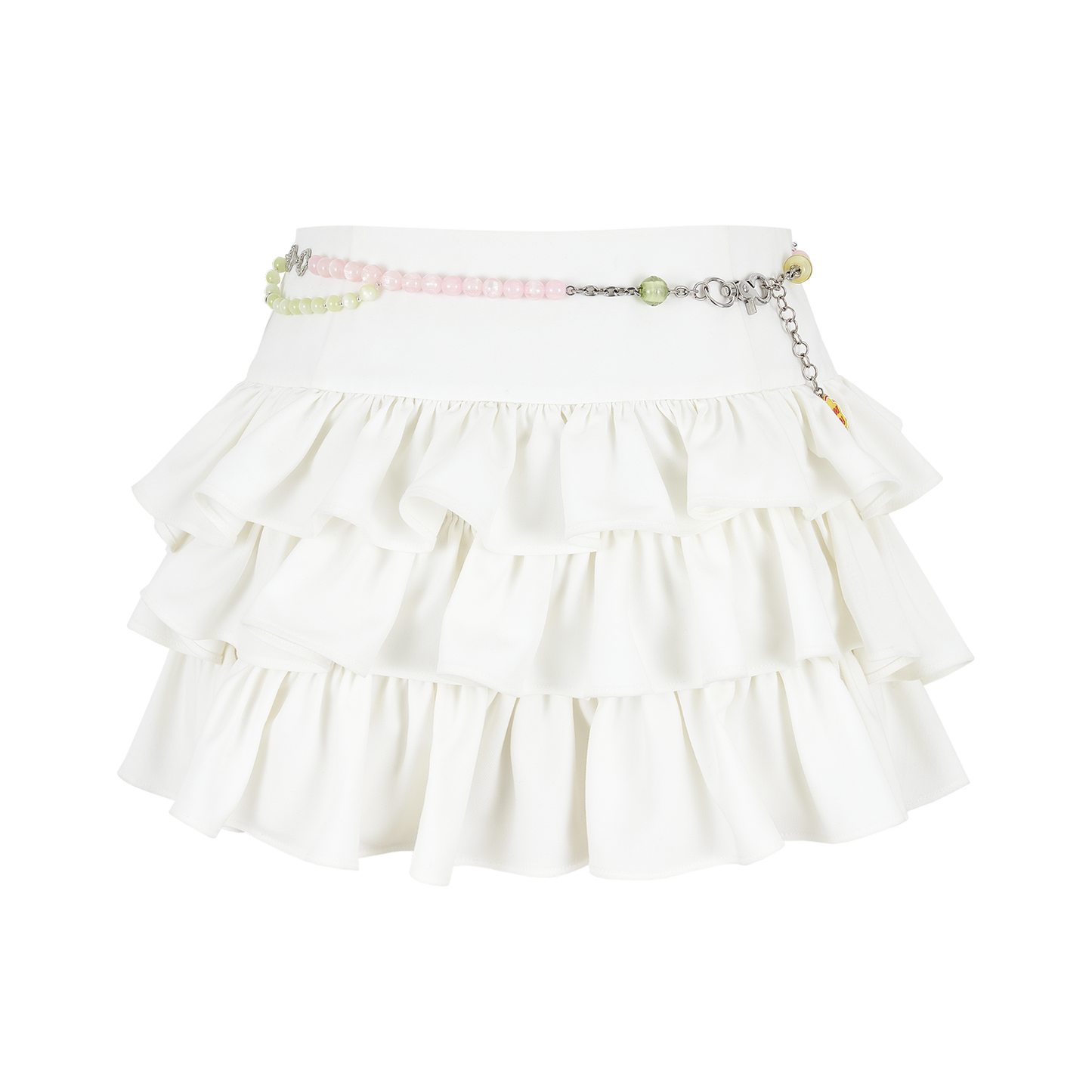13DE MARZO Layered Tulle Skirt White - 13DE MARZO