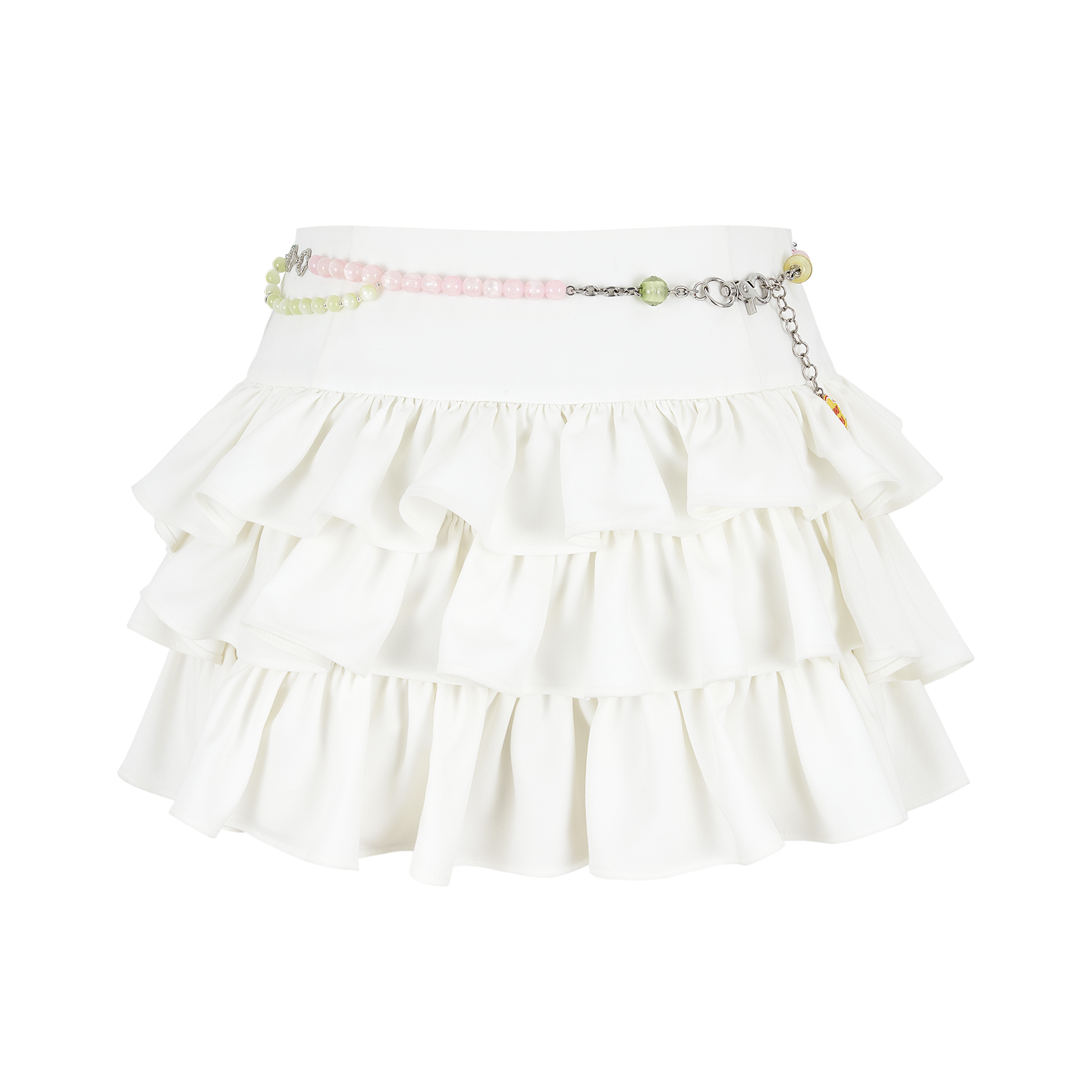 13DE MARZO Layered Tulle Skirt White - 13DE MARZO