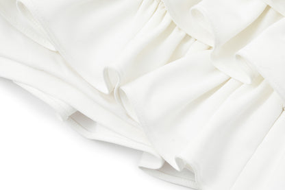 13DE MARZO Layered Tulle Skirt White - 13DE MARZO