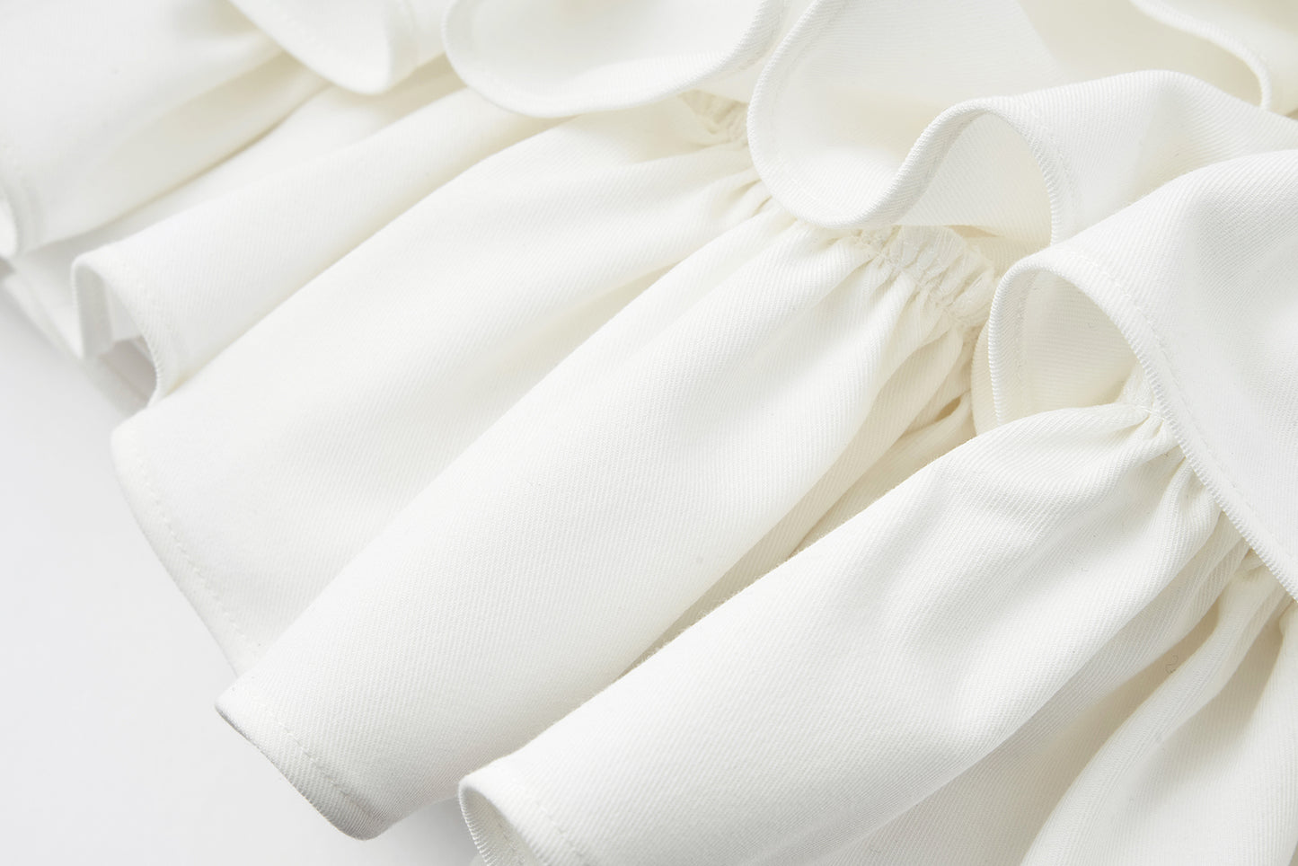 13DE MARZO Layered Tulle Skirt White - 13DE MARZO