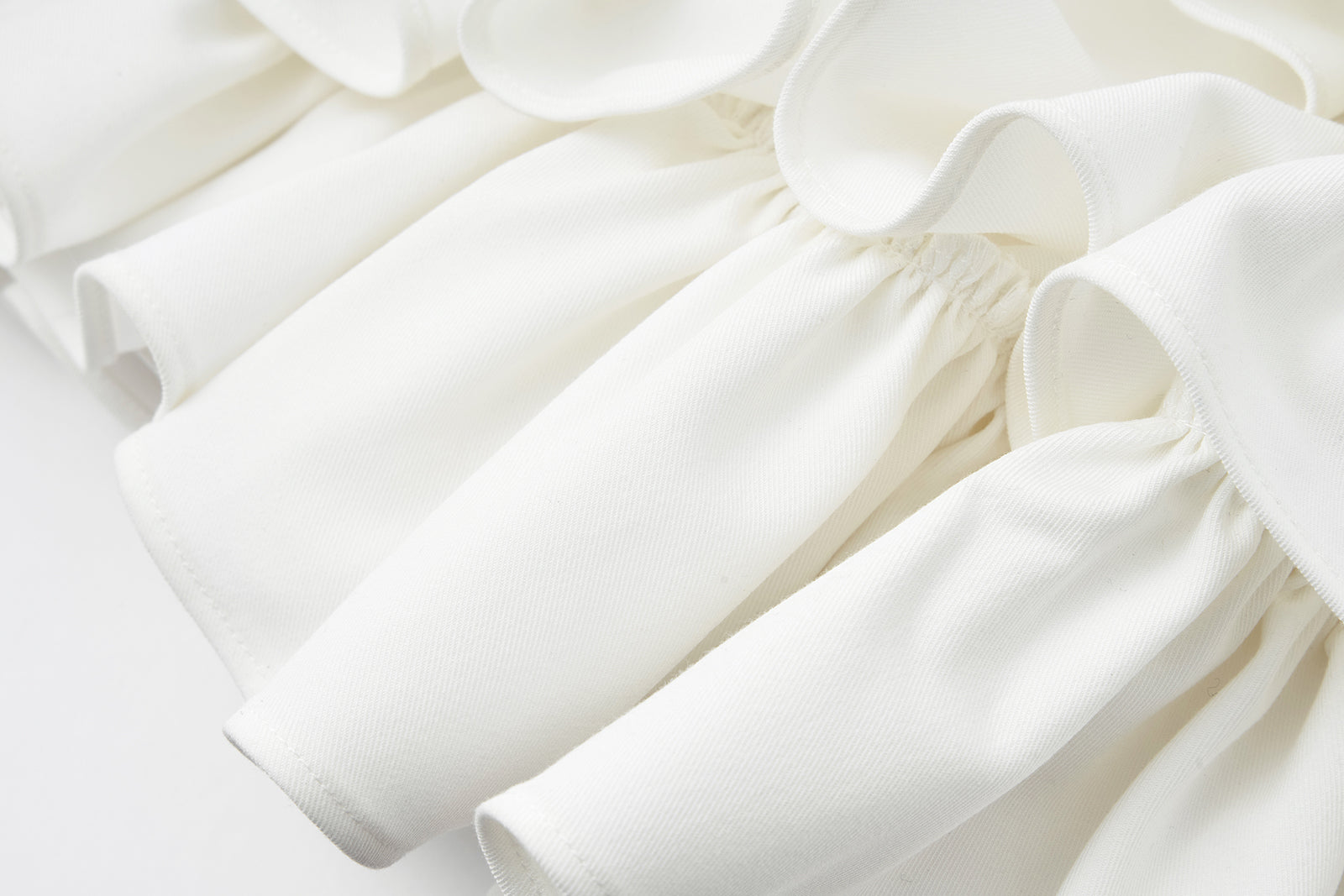 13DE MARZO Layered Tulle Skirt White - 13DE MARZO