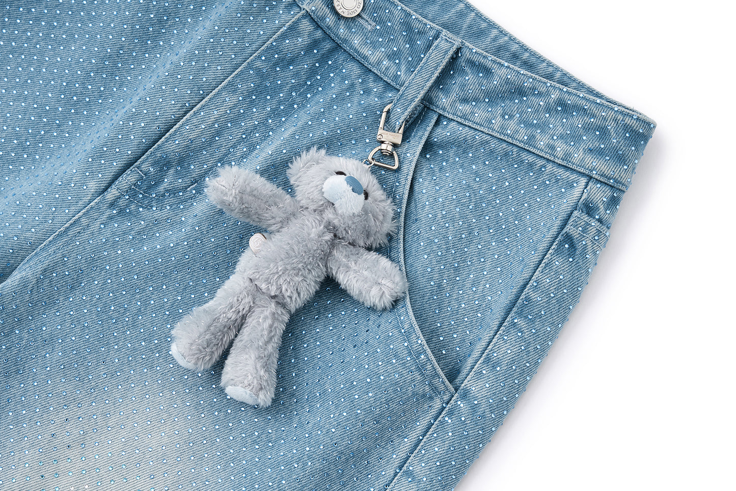 13DE MARZO Sparkle Rhinestone Jeans
