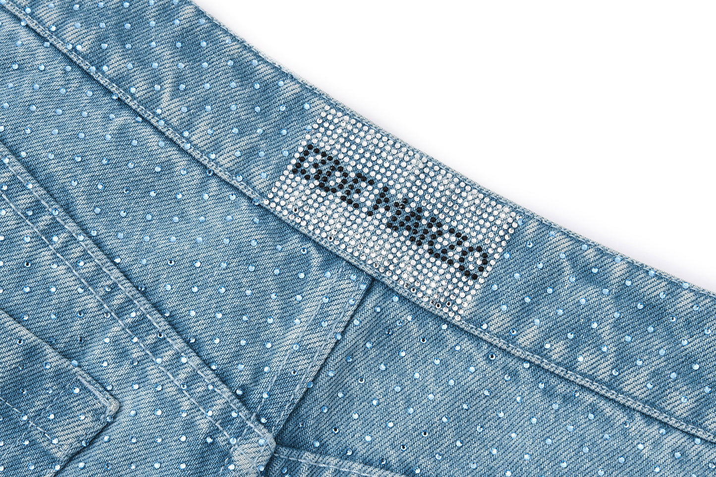 13DE MARZO Sparkle Rhinestone Jeans