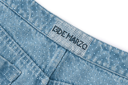 13DE MARZO Sparkle Rhinestone Jeans