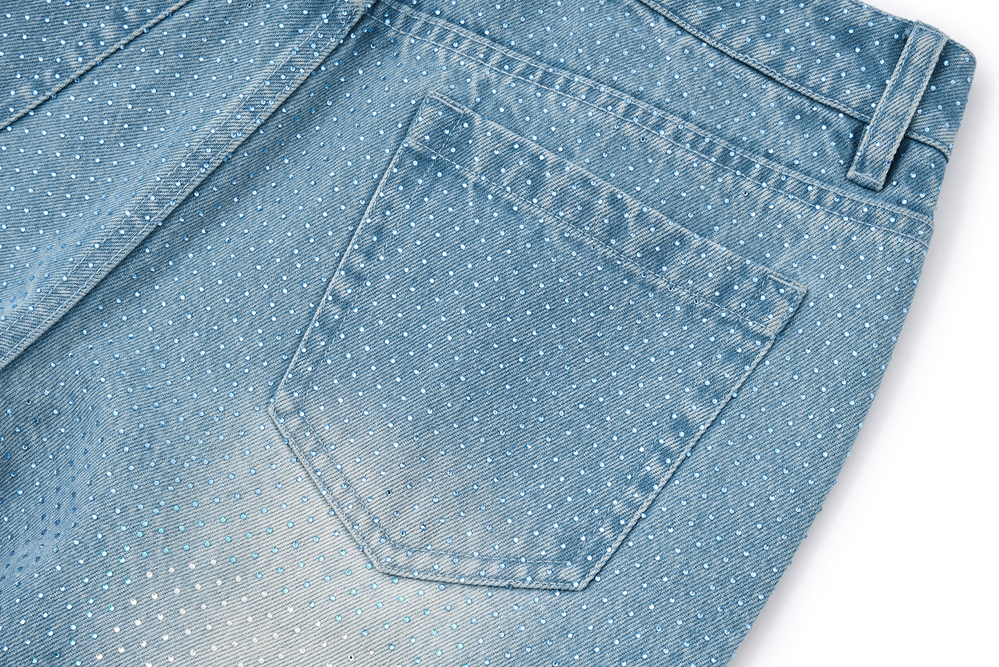 13DE MARZO Sparkle Rhinestone Jeans