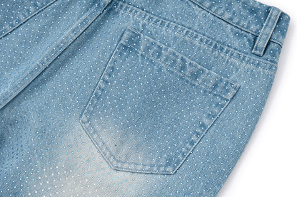 13DE MARZO Sparkle Rhinestone Jeans
