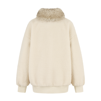 13DE MARZO Mini Bear Plush Snood Pullover Top