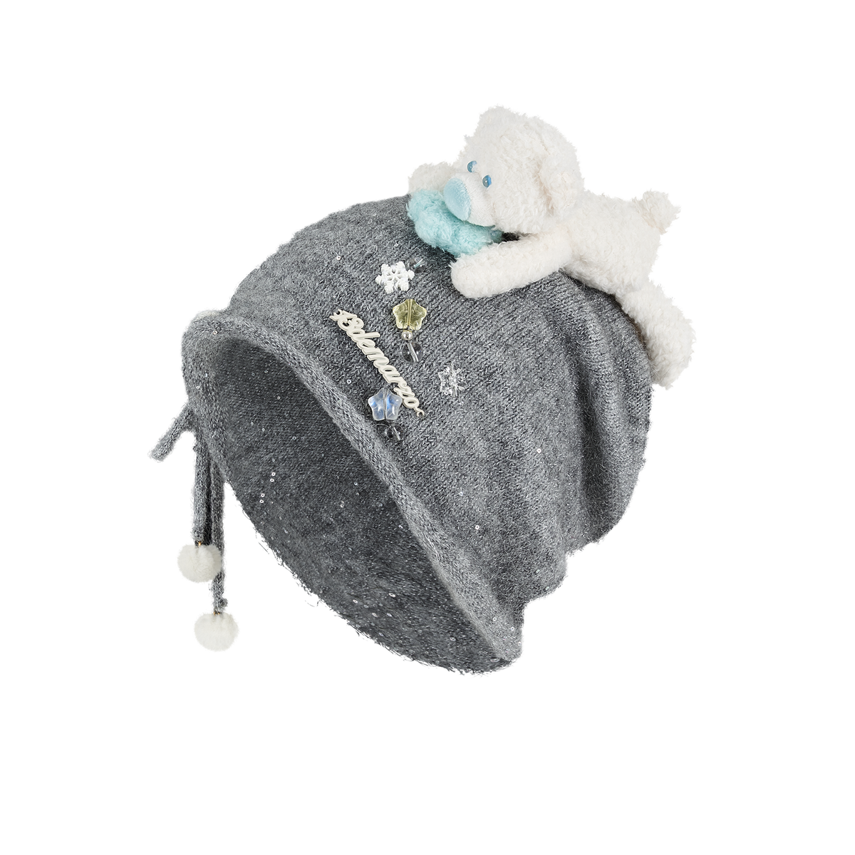 13DE MARZO Luminous Doozoo Snow Beanie Grey