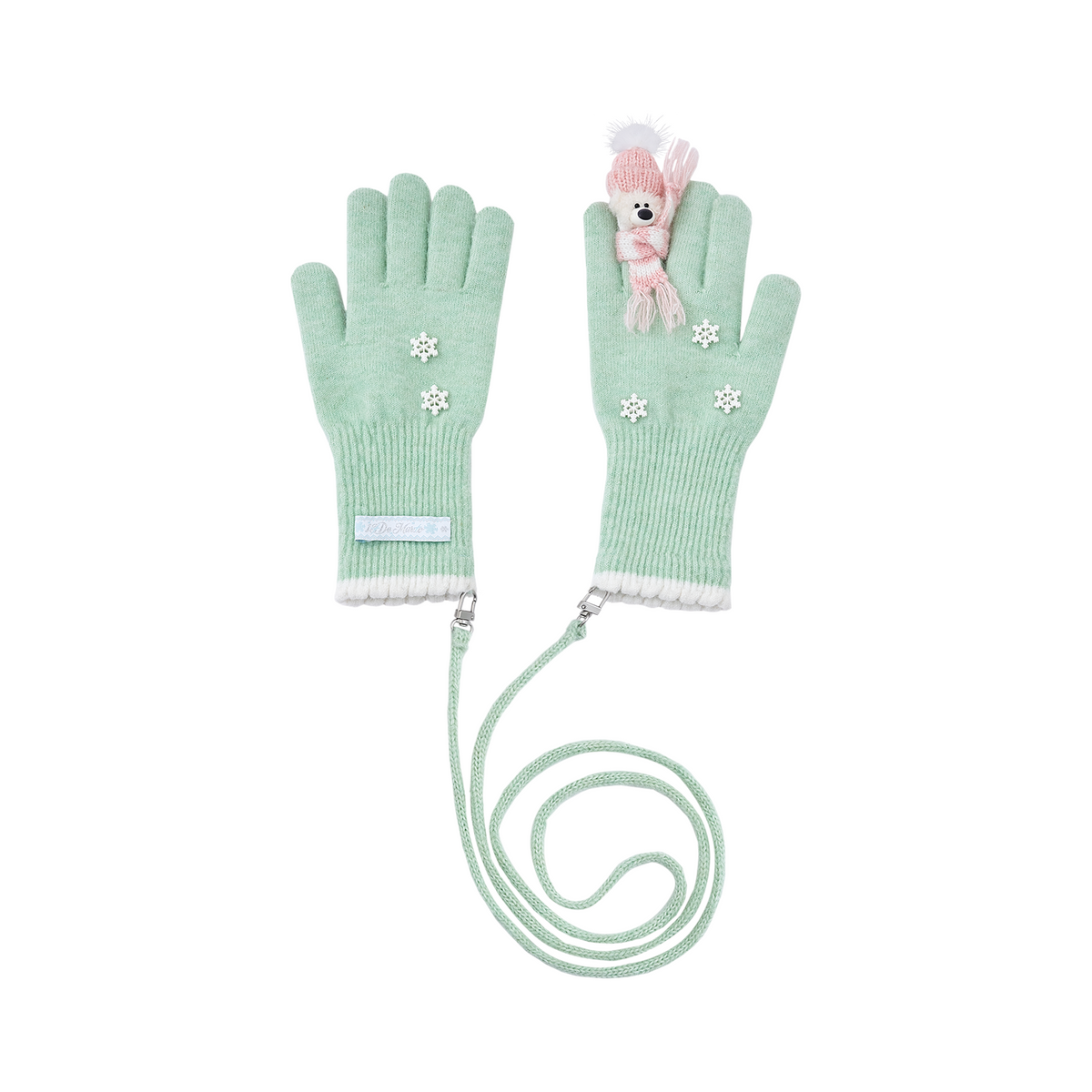 13DE MARZO Snow Bear Gloves Green