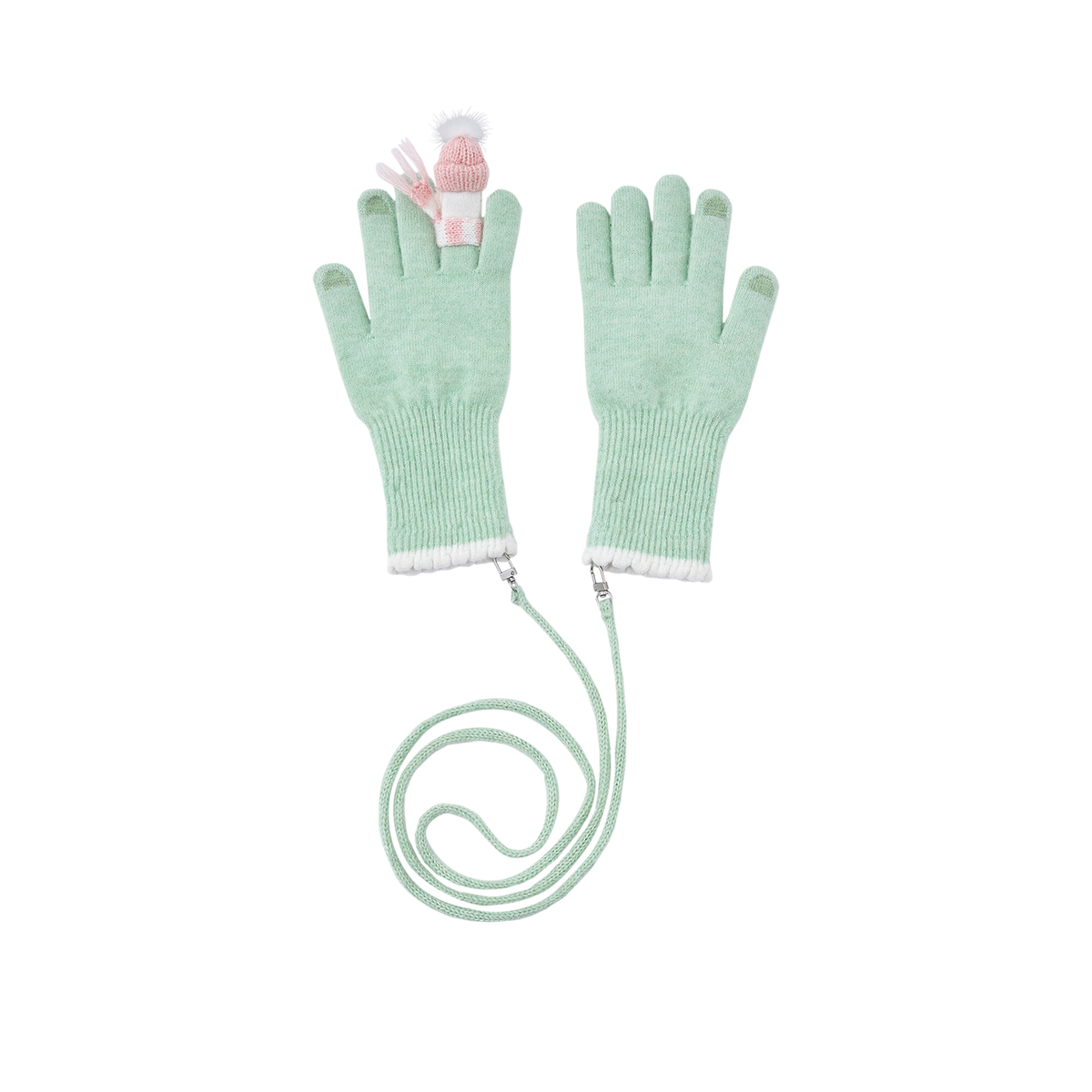 13DE MARZO Snow Bear Gloves Green