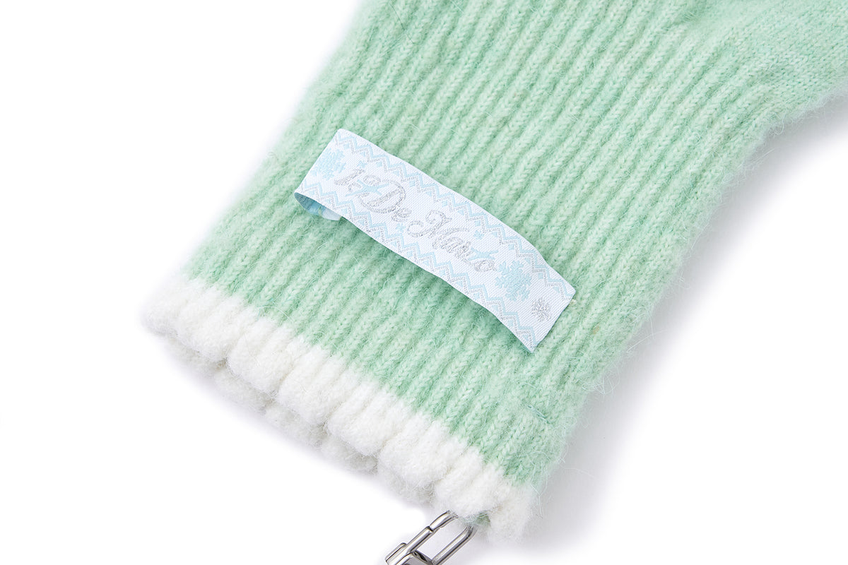13DE MARZO Snow Bear Gloves Green