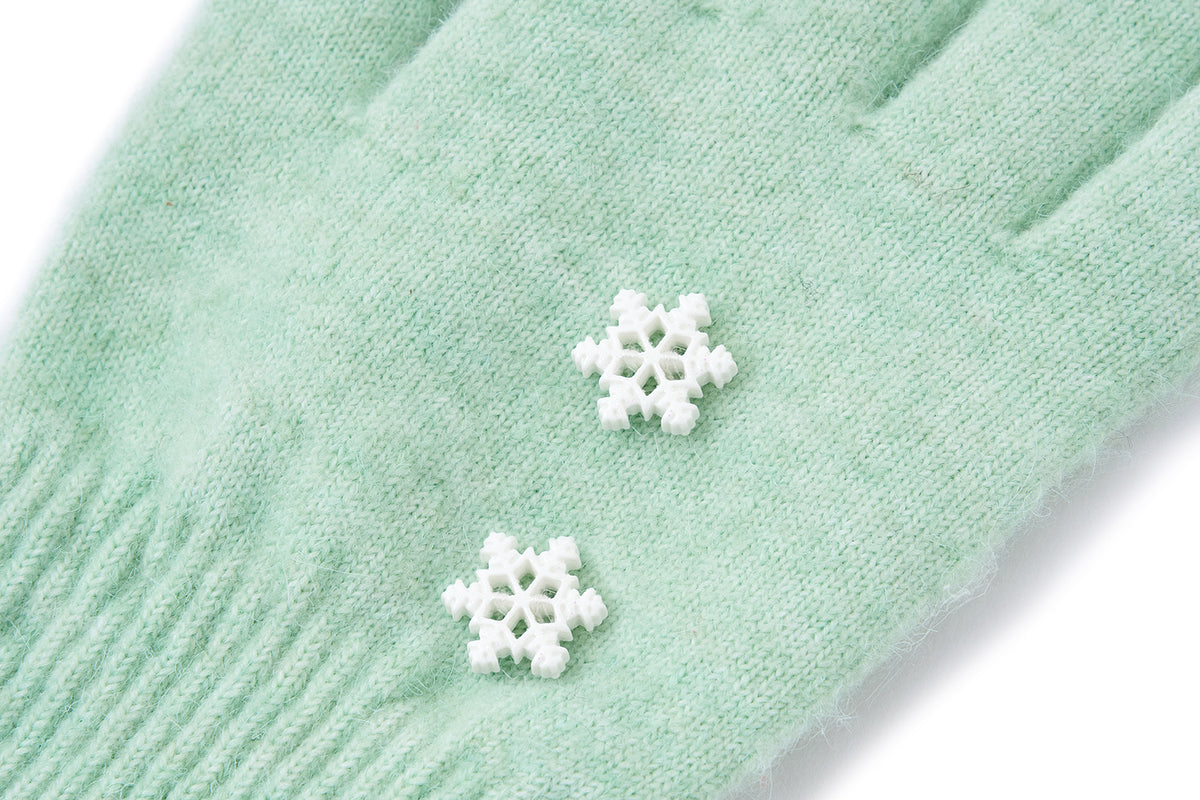 13DE MARZO Snow Bear Gloves Green