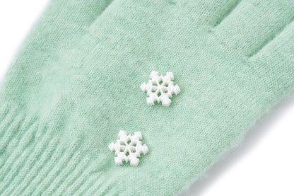 13DE MARZO Snow Bear Gloves Green