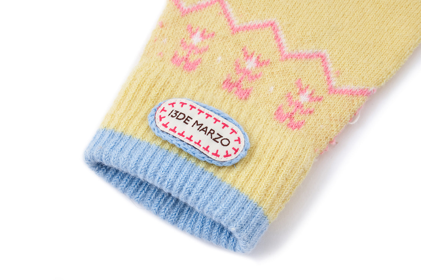 13DE MARZO Marzo Valley Plush Gloves Yellow