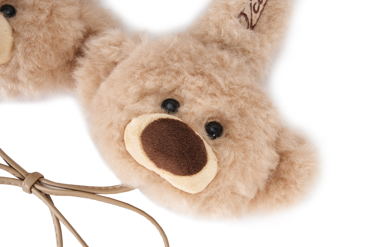 13DE MARZO Bear Fuzzy Ear Warmer Khaki