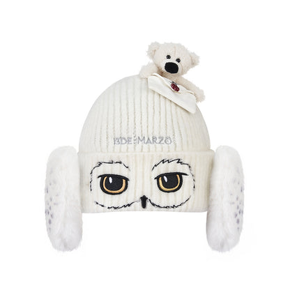 Harry Potter × 13DE MARZO Hedwig Hogwarts Offer Bear Beanie - 13DE MARZO
