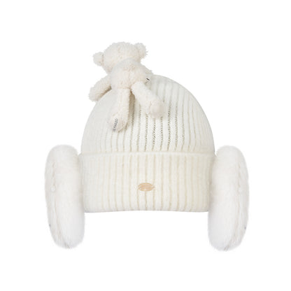 Harry Potter × 13DE MARZO Hedwig Hogwarts Offer Bear Beanie - 13DE MARZO