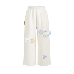 13DE MARZO Babybear Nighty Night Sweatpants White