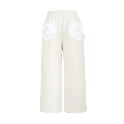 13DE MARZO Babybear Nighty Night Sweatpants White