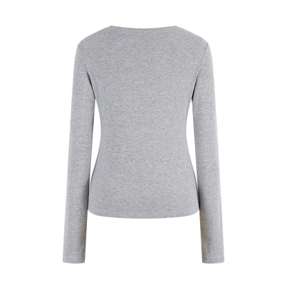 13DE MARZO Mini Bear Slim Fit Top Grey
