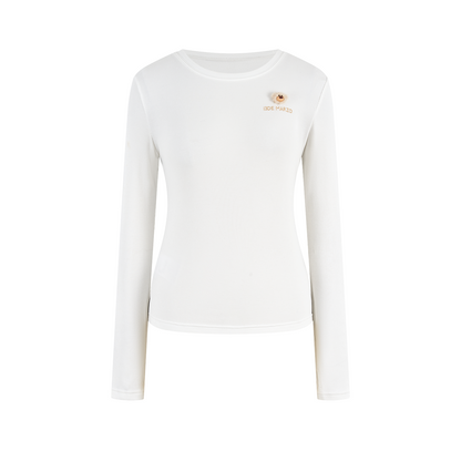13DE MARZO Mini Bear Slim Fit Top White
